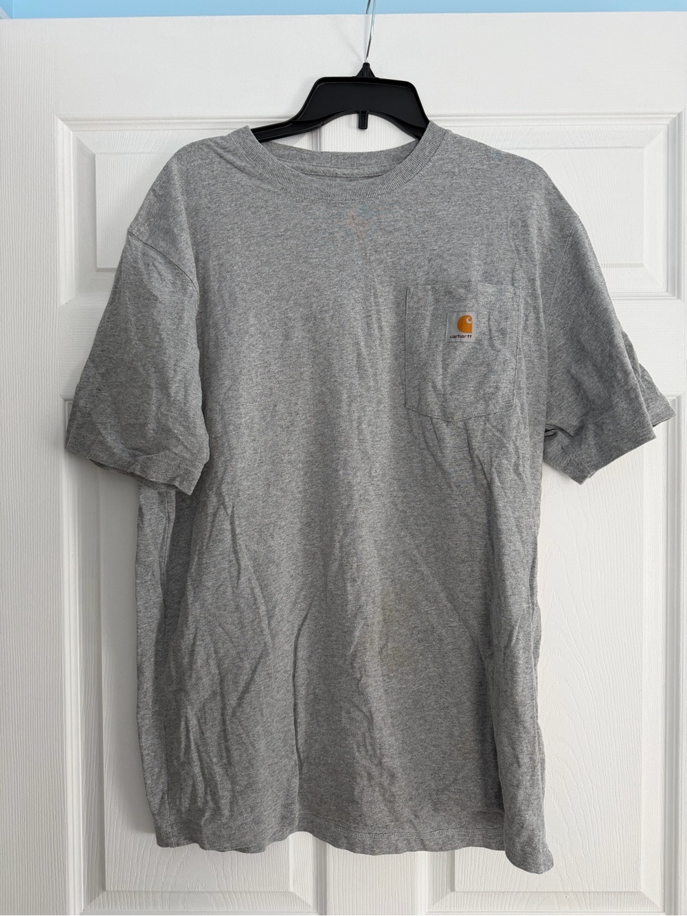 Carhartt Short Sleeve Pocket Tee in Heather Gray